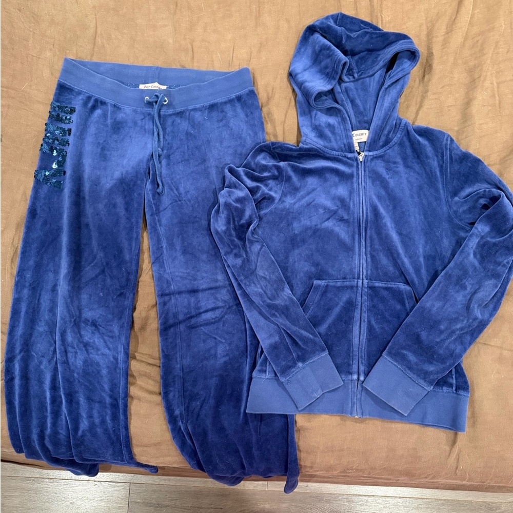Juicy Couture We The Juicy Hoodie & Matching Low Rise Flare Pants